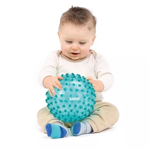 PELOTA SENSORIAL AZUL AQUA 